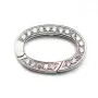 Fermoir avec zircon 15x32mm x 1pc