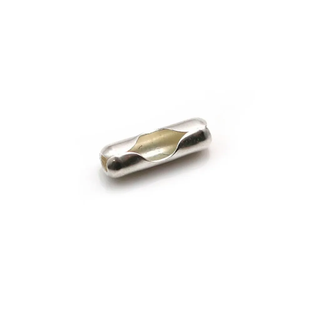 Embouts fermoir pour chaîne à billes 2mm en argent 925 x 4pcs