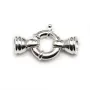 Argent 925 Fermoir a ressort 16x30mm boué  6.5mm x 1pc  