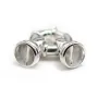 Argent 925 Fermoir a ressort 16x30mm boué  6.5mm x 1pc  
