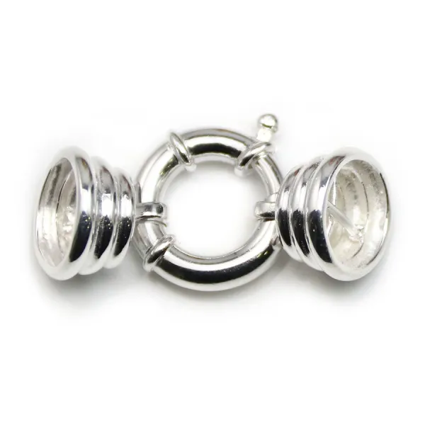 sterling silver 925 spring ring  18x35mm with terminator 15mmX 1pc  