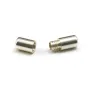 Rhodium 925 silver bail for cabochon 7x9mm x 1pc