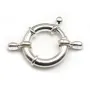 Argent 925 Fermoir a ressort 18mm x 1pc 