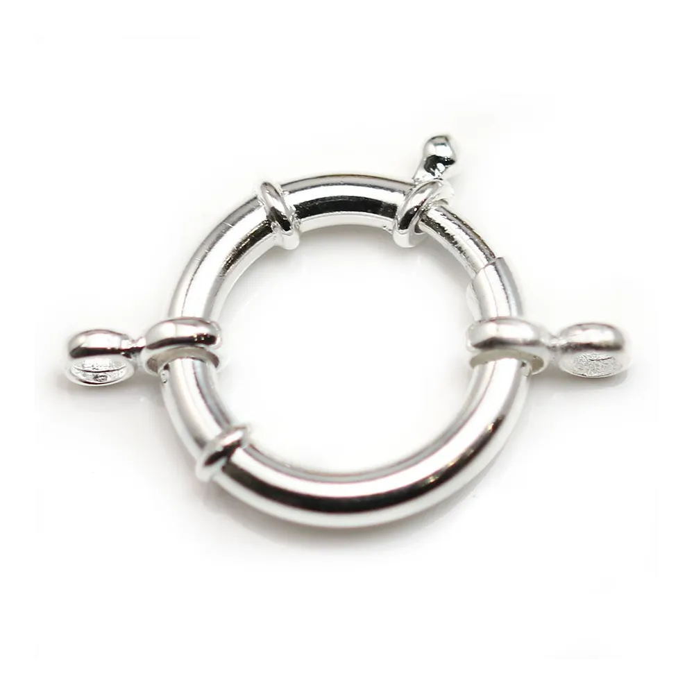 Argent 925 Fermoir a ressort 22mm x 1pc 