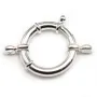Argent 925 Fermoir a ressort 22mm x 1pc 