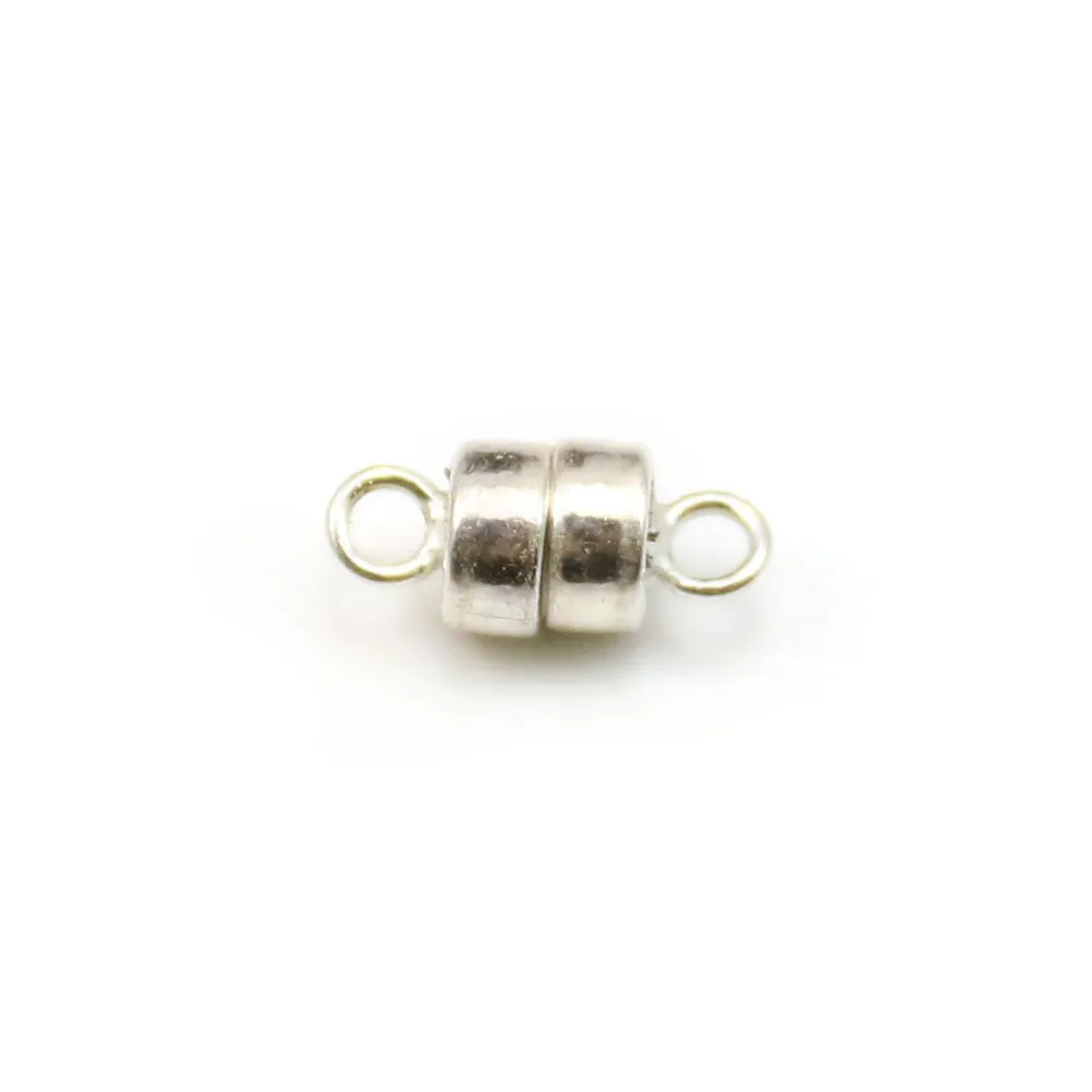 Fermoir aimanté 4mm en argent 925  x 1pc