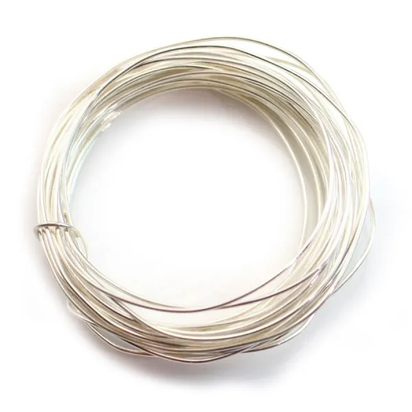 Sterling Silver 925 hard wire 0.8mm x 1m
