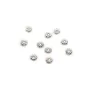 Coupelle en fleur en argent 925 4mm x  10pcs
