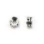 Intercalaire en argent 925, de forme ronde ciselé, de taille 3x5mm x 4pcs