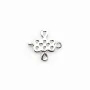 Intercalaire Noeud Chinois Argent 925 9mm x 2pcs 