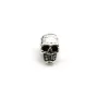 Tête de mort en argent 925 & oxyde de zirconium 6x10mm x 1pc