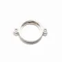 Intercalaire support  pour cabochon ronde, argent 925, 10mm x 1pc
