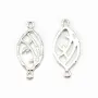 Intercalaire branche de bambou, argent 925, 11x25mm x 1pc