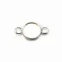 Intercalaire support rond à coller, argent 925, 8mm x 1pc