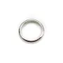 Intercalaire en argent 925, de forme ronde, avec 2 trous, 13mm x 2pcs