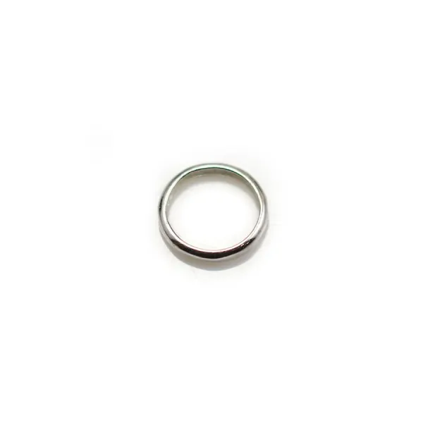 Intercalaire en argent 925, de forme ronde, avec 2 trous, 8mm x 4pcs