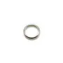Intercalaire en argent 925, de forme ronde, avec 2 trous, 8mm x 4pcs