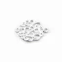 Intercalaire ajourée argent 925 ,12x16.7mm x 1pc