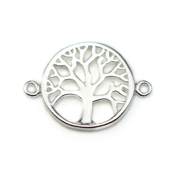 Intercalaire lotus en argent 925 12x18mm x 1pc
