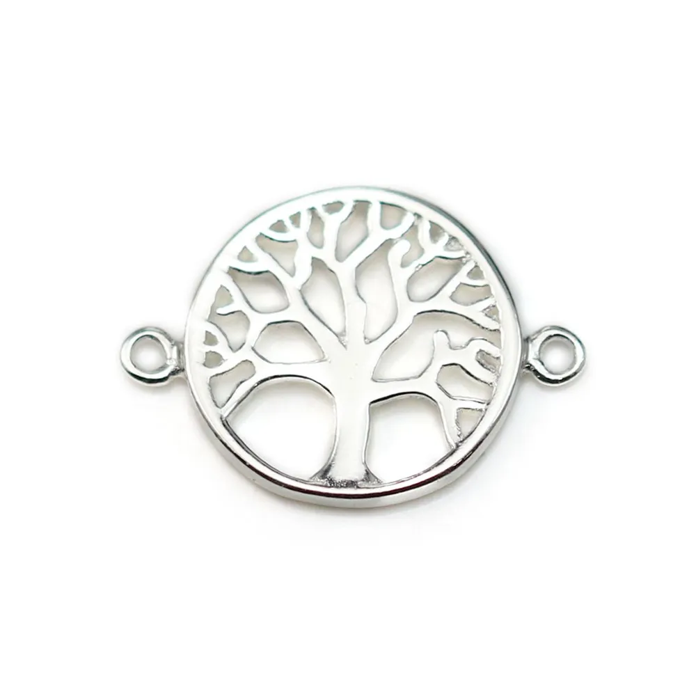 Intercalaire lotus en argent 925 12x18mm x 1pc