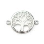 Intercalaire lotus en argent 925 12x18mm x 1pc