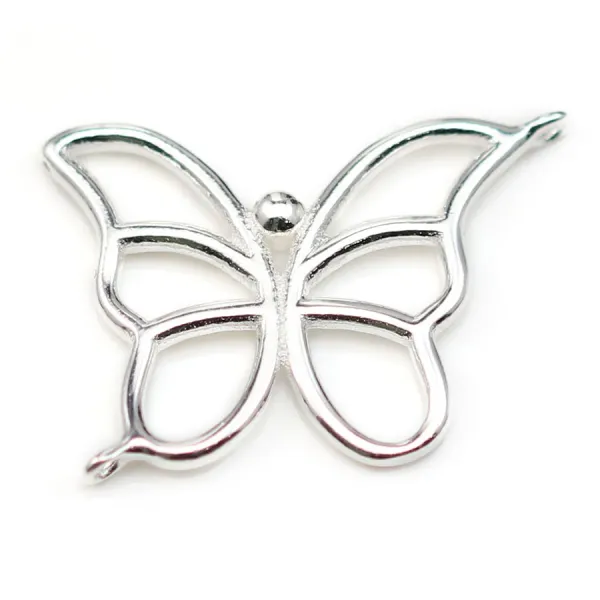 Intercalaire lune en argent 925 9x18mm x 1pc