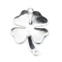 925 sterling silver spacer star 12x17mm x 1pc