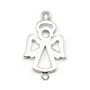 Intercalaire étoile en argent 925 12x17mm x 1pc