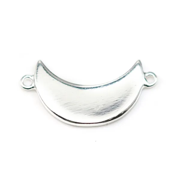 925 Sterling Silver Moon Inserir 9x18mm x 1pc