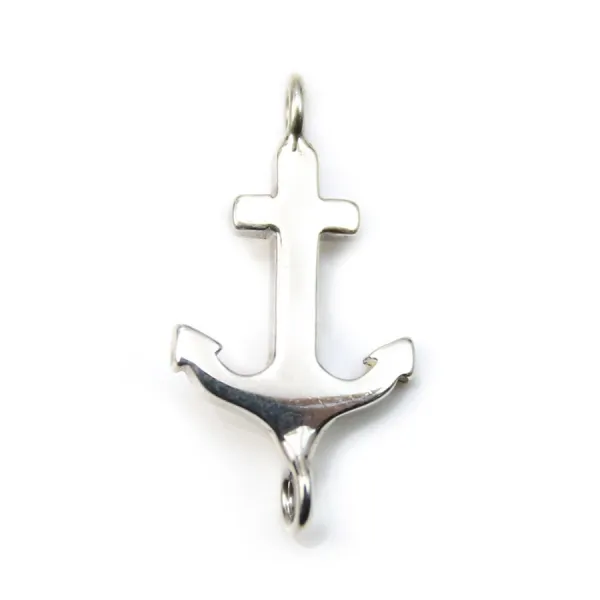 Intercalaire ancre en argent 925  9x19mm x 1pc