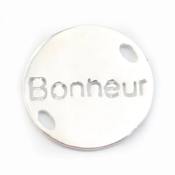 925 Sterling Silver Bonheur spacer 15mm x 1 pcs 