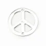 Argent 925 breloque peace & love 15 mm x 1pc