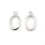 Pendentif support  pour cabochon ovale, argent 925, 10x14mm x 1pc