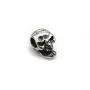 Pendentif en forme de tête de mort, en argent 925, de taille 5x10mm x 2pcs
