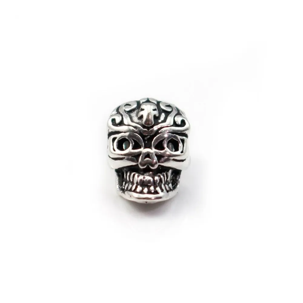 Pendentif  tête de mort,  Argent 925 11x7mm x 1pc