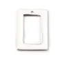 Argent 925 carre-carre plat 10mm x 2 PCS