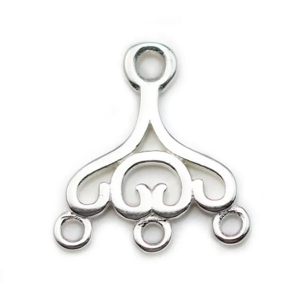 Intercalaire en argent 925, en forme de chandelier, 14 * 13mm x 1pc