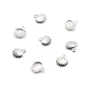 Breloque coquillage 8x9mm en argent 925 x 2pcs