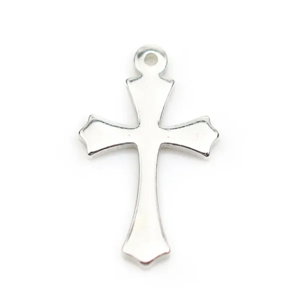 Argent 925 pendantif Croix 12x20mm x 1pc