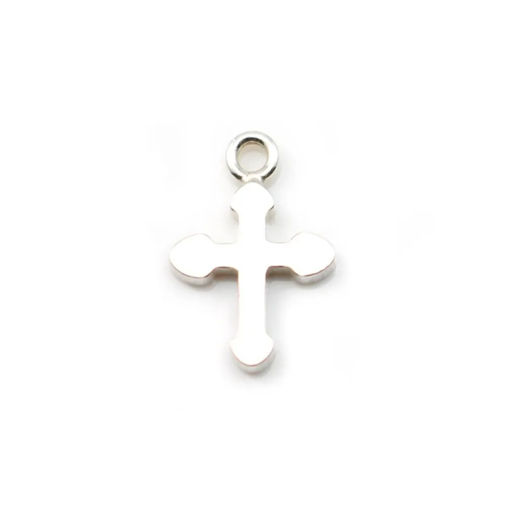 Pendentif Croix Argent 925 8x12mm x 2pcs