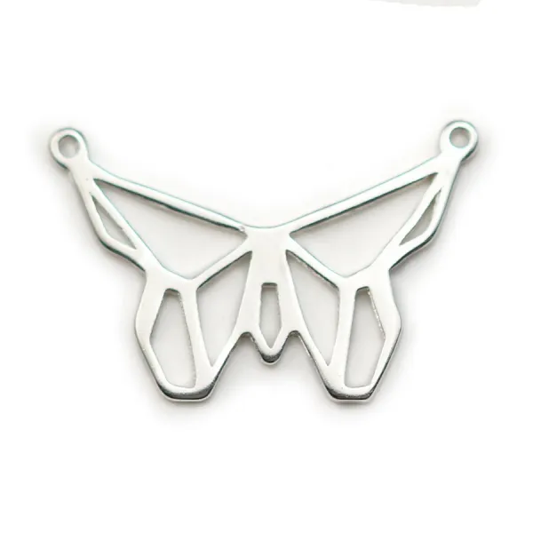 Intercalador mariposa calado 12x20mm - Plata 925 x 1pc