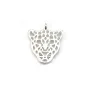 Breloque feuille en argent 925 13x21mm x 1pc