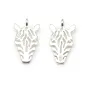 Breloque leopard en argent 925 12x14mm x 1pc