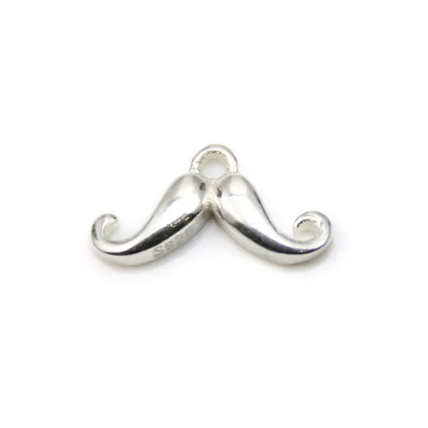 Breloque zebre en argent 925 7x13mm x 1pc