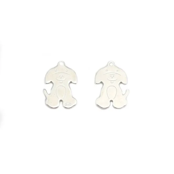 Horse charm silver  tone 15x18mm x 1pc