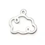 Breloque en argent 925, en forme de nuage, 12 * 9mm x 2pcs