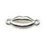 Breloque en argent 925, en forme de bouche, 6 * 17mm x 1pc
