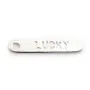 Breloque Lucky Argent 925  19mmx4mm x 2pcs 