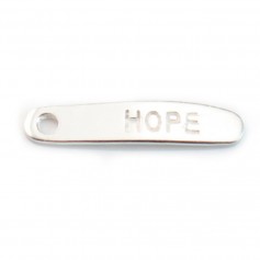 925 Sterling Silver Hope charm 19mm *4 mm x 2pcs