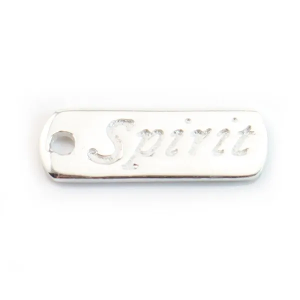 925 Sterling Silver Spirit charm 17x6mm x  2pcs 